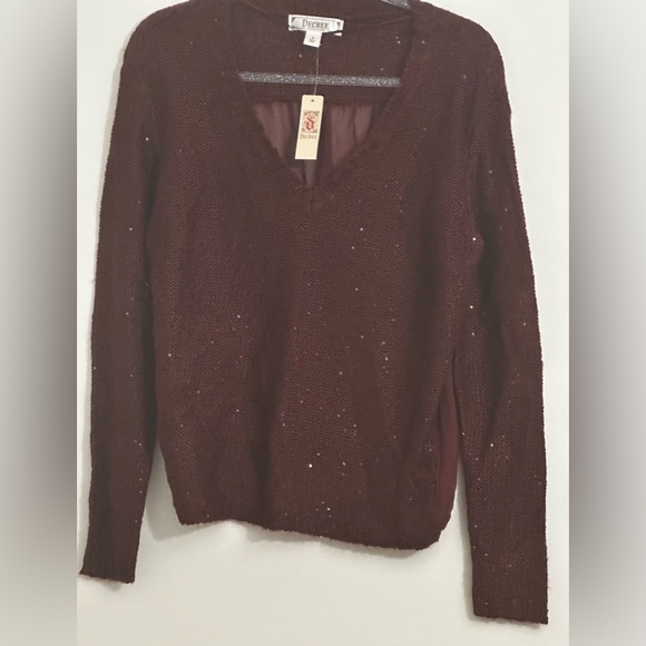 Decree V Neck sequenced sweater - Picture 1 of 6